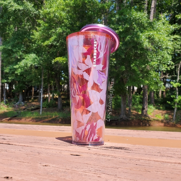 ✨LAST ONE✨Starbucks *NEW* pink 🌸flower 🧊cup - Picture 4 of 8